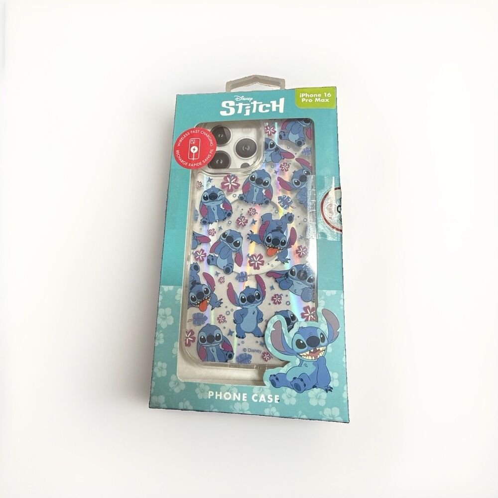 Disney Stitch iPhone Case MagSafe 16 Pro Max Skinnydip Flowers New